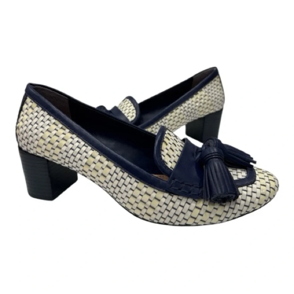 Tory Burch Womens Stamford Woven Tassel Pump size 6.5